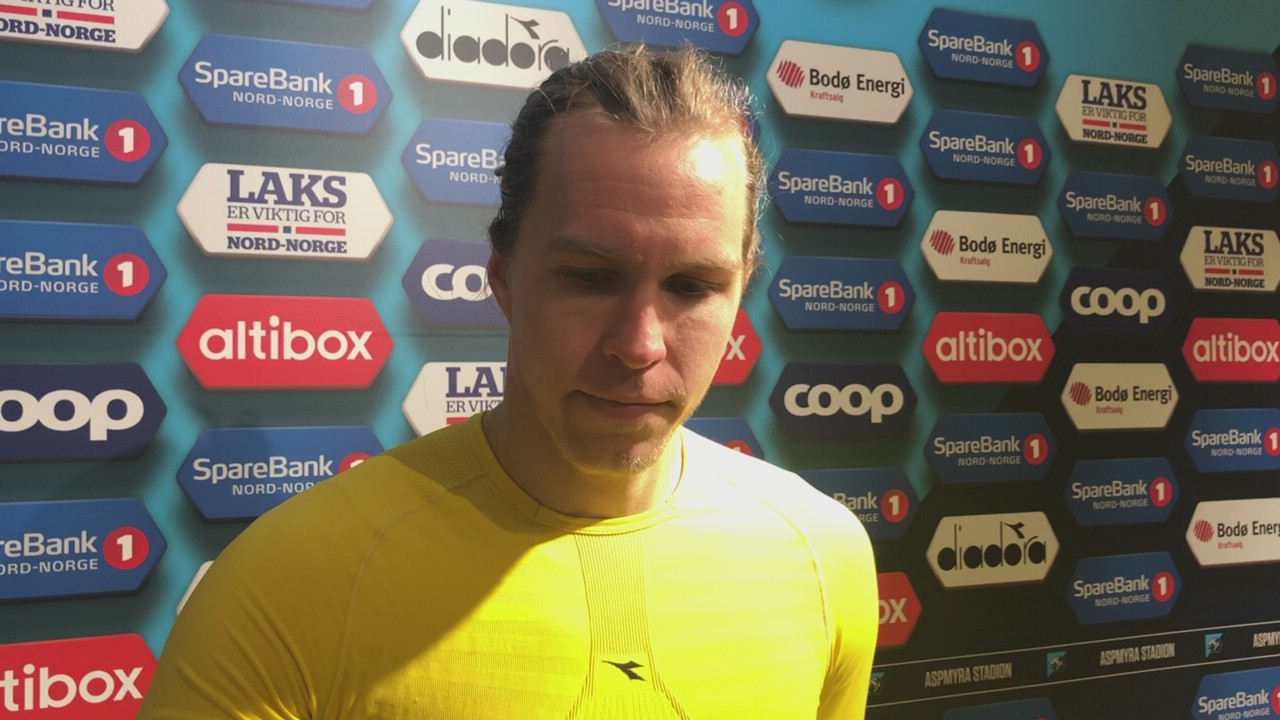 Martin Bjørnbak etter kampen mot Stabæk